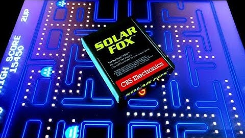 1983 Atari 2600 Solar Fox Video Game By CBS Electronics on the Atari 2600+