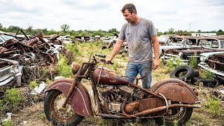 ASMR Indian Chief Restoration | 1940s Complete Rebuild from Rust to Glory