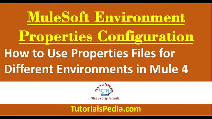 Mule 4 Tutorial | Mule4 Global Configuration Properties for Envrionments | Mule 4 Beginners Tutorial