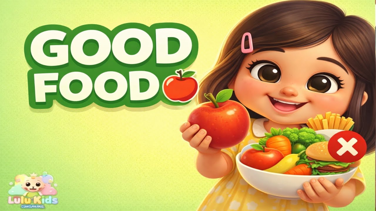 Healthy Food vs Junk Food 🍎 | Good Food Habits for Kids | Lulu Kids ...