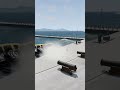 We crashed the bus into the sea.#beamngdrive #shortvideo #bus