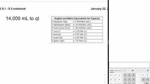 MAT120 mL to qt problem