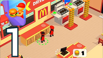 Burger Please! | TUTORIAL 🤓 helper & drive thru unlocked restaurant 🍔Gameplay Walkthrough Part 1 🤠