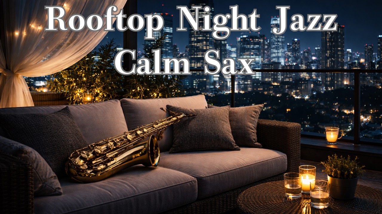 Rooftop Night Jazz – Calm Sax for Deep Work