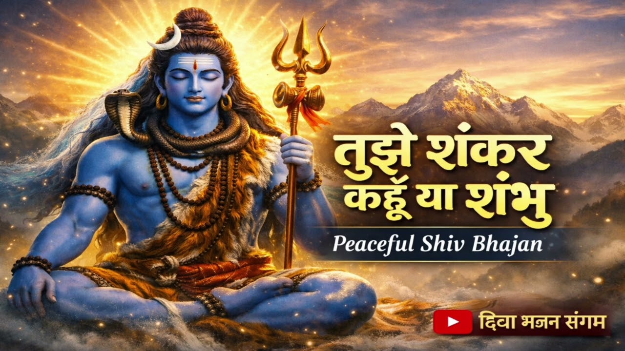 🙏 तुझे शंकर कहूँ या शंभु | Powerful Shiv Bhajan 2026 | Relaxing Meditation Song | दिव्य भजन संगम