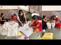 Mother daughter smocking cushion making - using waste thermocol - best for home