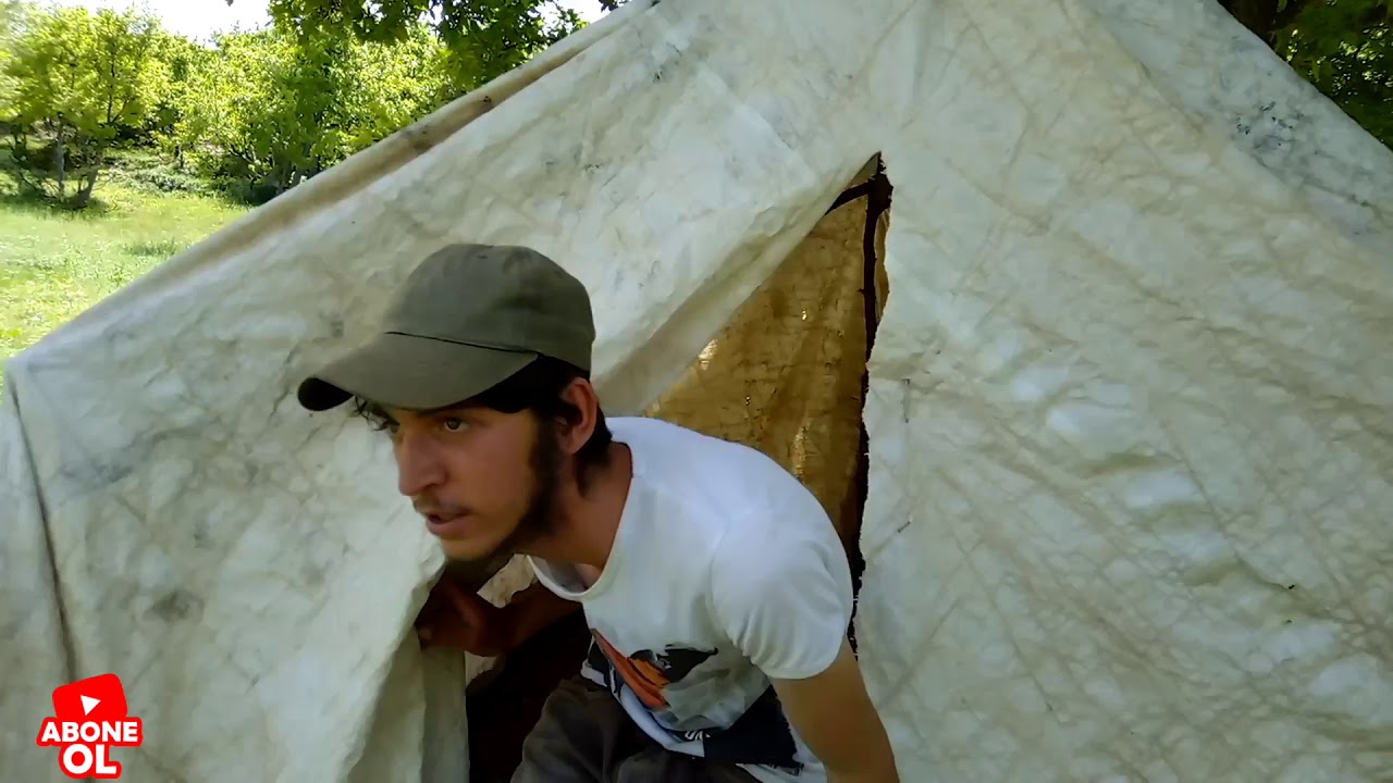 Daga cıkma vakti geldi cadırımı yaptım (CADIR NASIL YAPILIR)