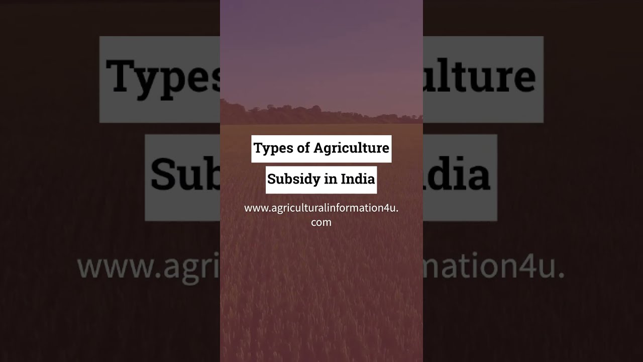 8 Different Types of Agricultural Subsidies Given to Farmers in India | कृषि सब्सिडी | Kisan 