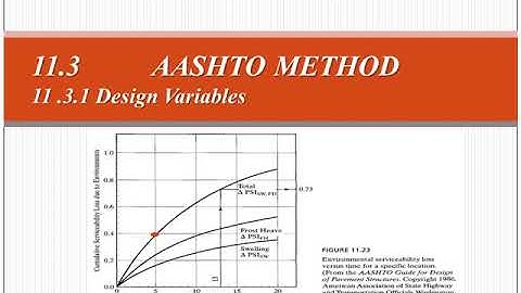 Pavement sructural design 7, flexible structural design, Design variables 2