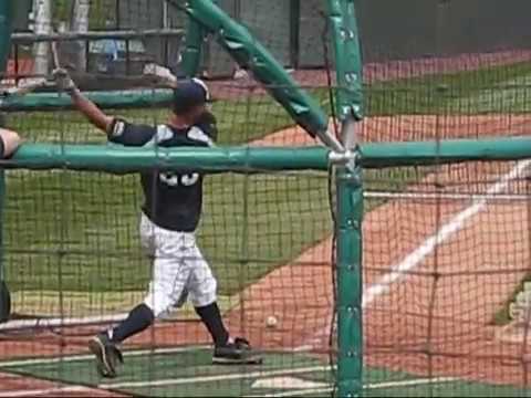 Oral Roberts Junior SS Tyler Saladino (batting practice)