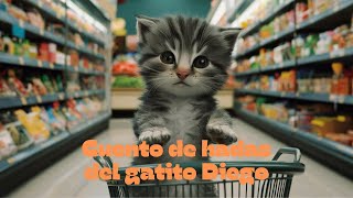 Cuento de hadas del gatito Diego 🐱 El gatito de compras 🐱 Cuentos de hadas educativos para niños
