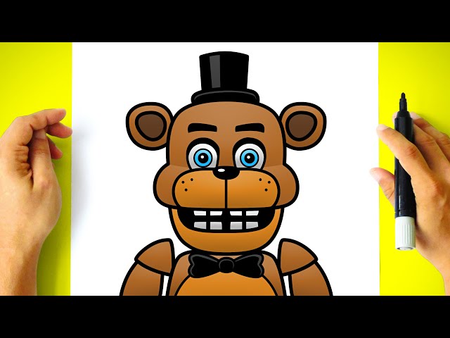 Como Desenhar o Freddy Fazbear - Five Nights at Freddy's - FNAF