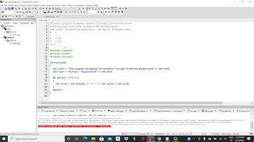 Program to print out numbers and square roots in table using a for loop - C++ - ENGR 2304