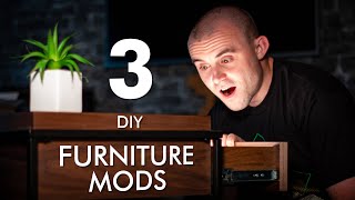 3 DIY Bedside Table Modifications - Amazon Furniture Hack! by Average Joe's Joinery 14,760 views 3 years ago 9 minutes, 23 seconds