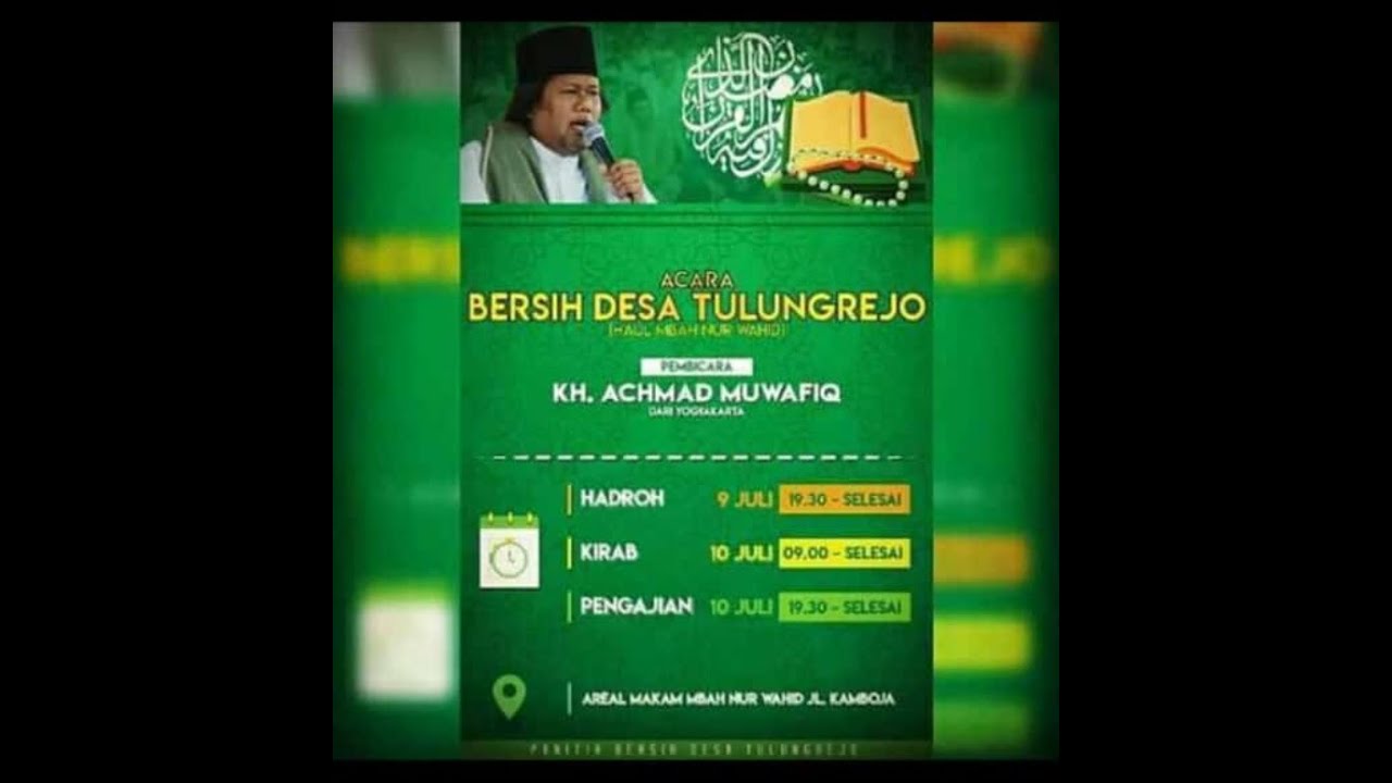 GUS MUWAFIQ Bersih Desa Tulungrejo Pare - Kediri