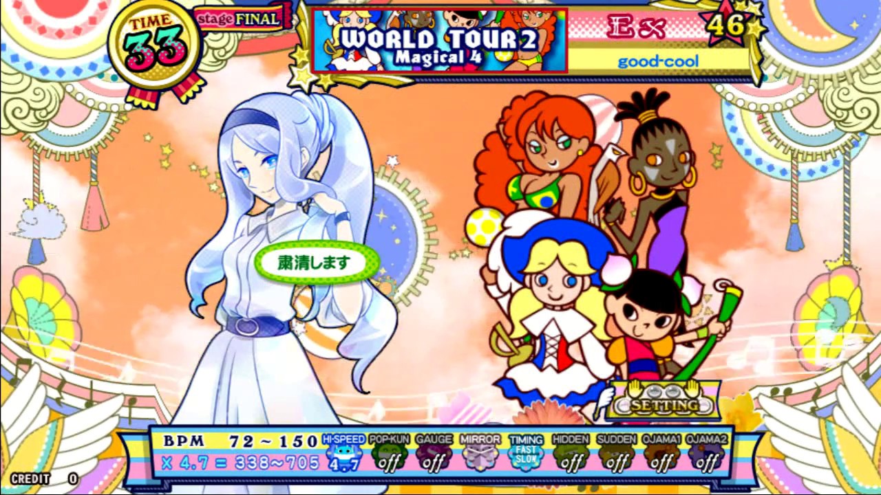 その他 pop'n music pub mirror 2 pop'n music] ワールドツアー2 / Magical 4 (EX) mirror - YouTube