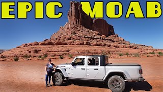 STOCK Jeep Gladiator Mojave Trailblazes Seven Mile Rim in Moab! screenshot 5