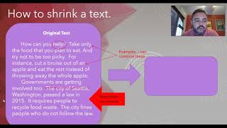 Information Shrinking a Text News
