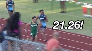 Sedaros Outkicks For Blazing U.S. No. 3 200m!