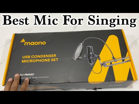 Best mic for singing maono AU-PM420 Unboxing professional mic streaming | USB microphone for YouTube