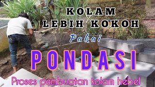 Pondasi Kolam Hebel / Bata Ringan