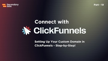 🌍 Setting Up Your Custom Domain in ClickFunnels - Step-by-Step! | Lesson 19