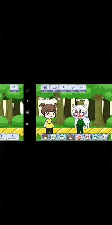me slap squid game doll in gacha life