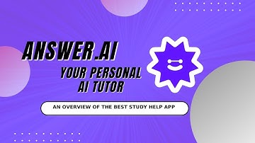 🤳The best personal AI tutor from your phone: Answer.AI app available on AppStore and Google play