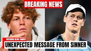 BREAKING: SHOCKING MESSAGE from SINNER before ROLAND GARROS that NOBODY EXPECTED