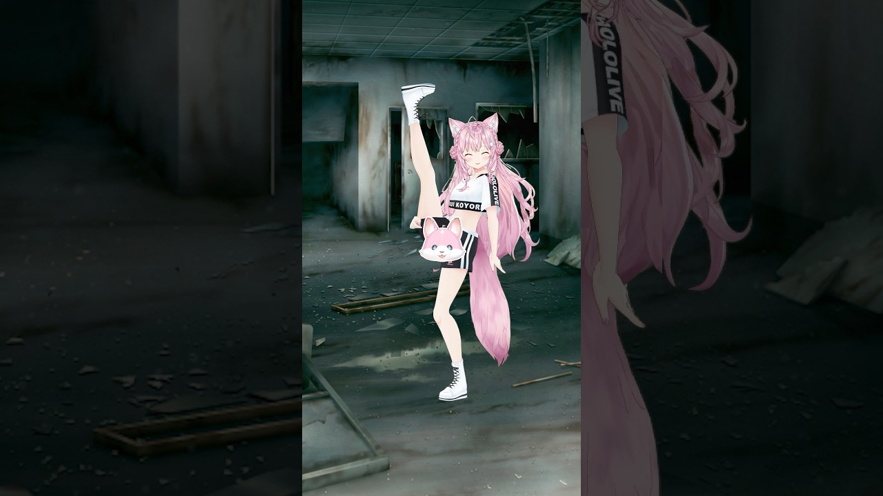 中国軍隊ダンスチャレンジやってみた！ #hololive #ホロライブ #shorts #dance #ダンス #vtuber #博衣こより #爆ラブ