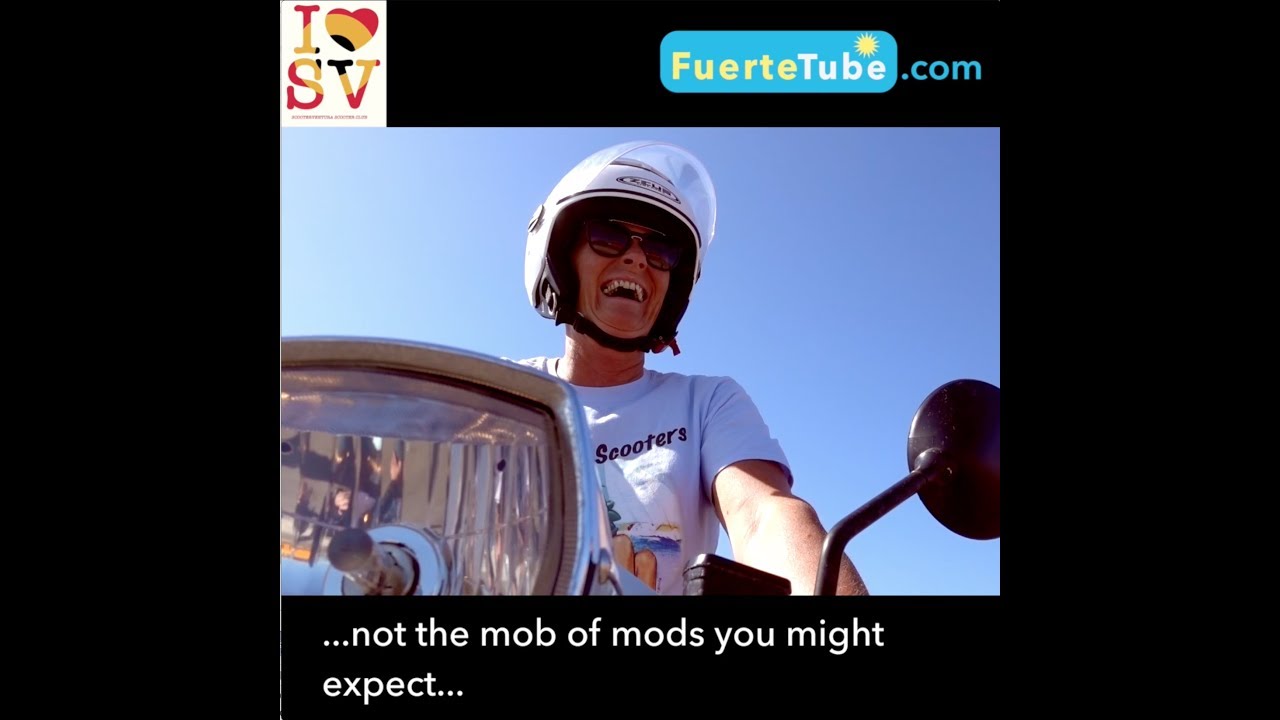 Riding around FUERTEVENTURA on SCOOTERS for GOOD CAUSES and FUN With