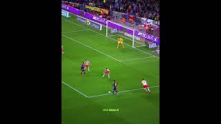 Messi Looks At The Scoreboard