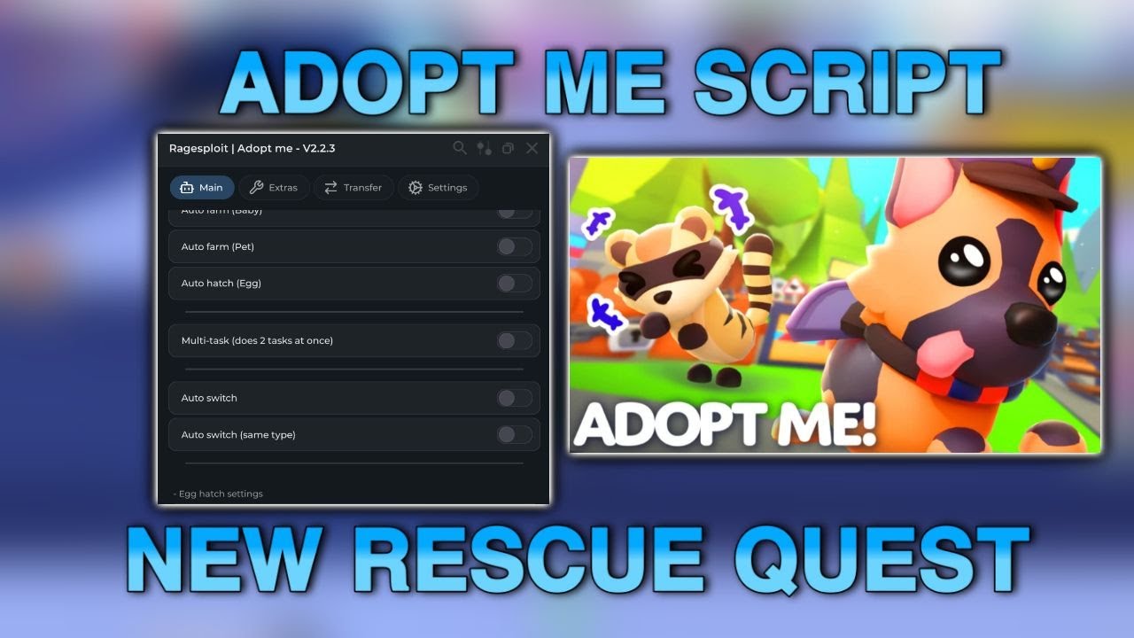 [NEW]ADOPT ME SCRIPT|NEW RESQUE QUEST|AUTO COMPLETE QUESTS|HACK ANDROID AND PC PASTEBIN
