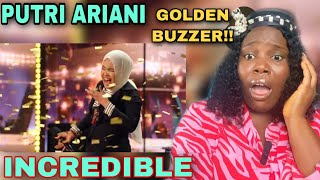 Golden Buzzer: Putri Ariani receives the GOLDEN BUZZER from Simon cowell | Auditions AGT 2023