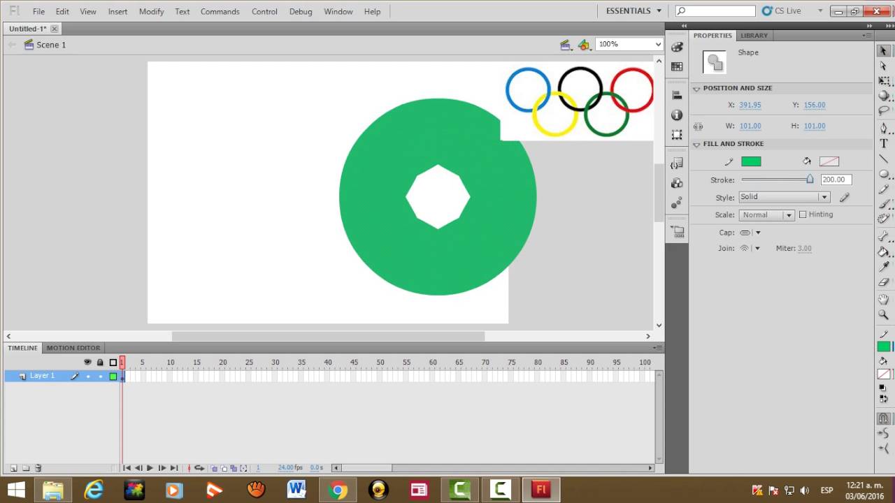 Tutorial Flash CS5 Aros Olimpicos Jessy - YouTube