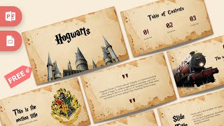 Hogwarts PowerPoint Template & Google Slides Theme by GreatPPT