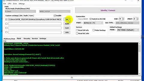 Symphony G100 FRP REMOVE With DA File Without Password