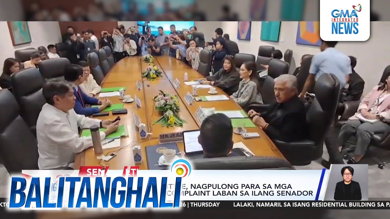 Senate Ethics Committee, nagpulong para sa mga nakabingbing ethics complaint laban... | Balitanghali