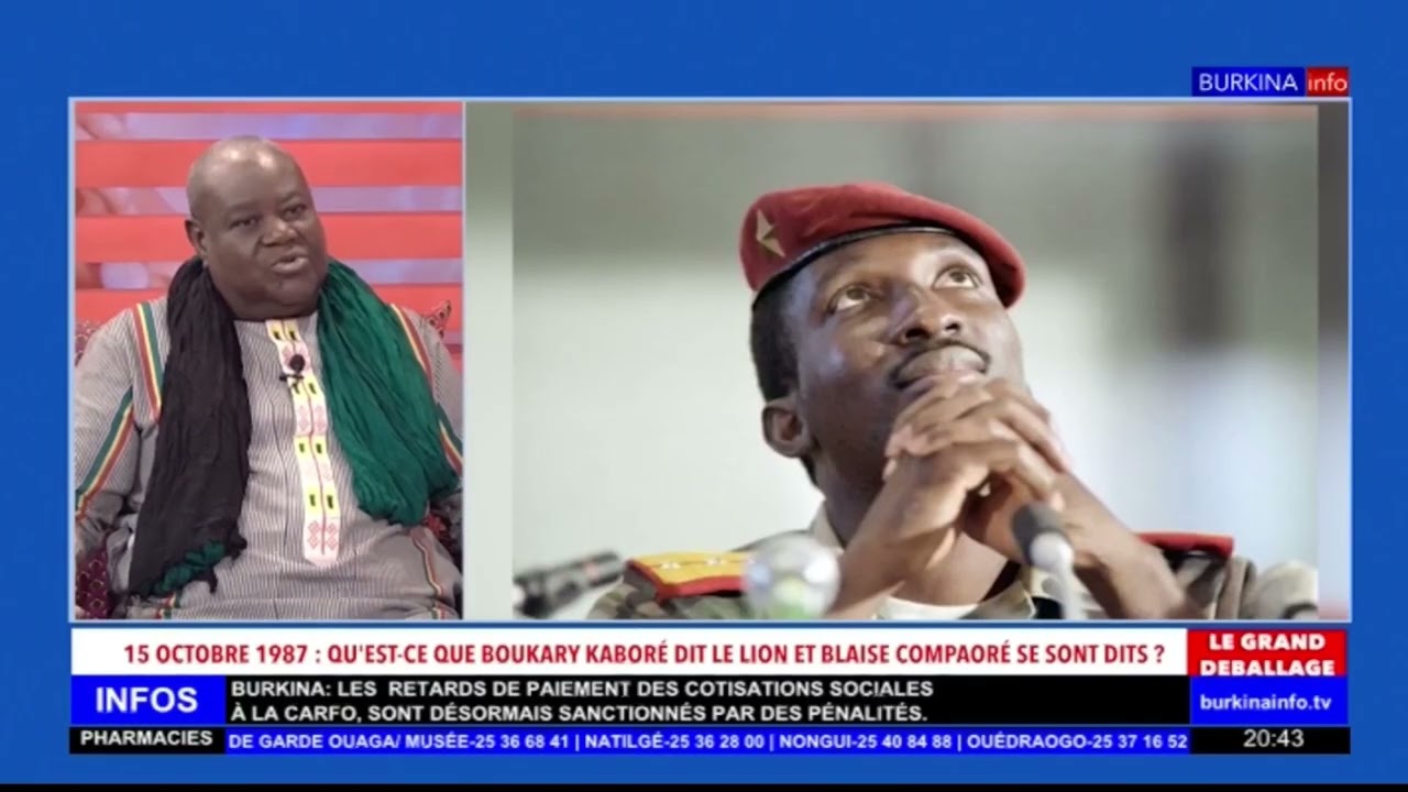 L'histoire sur l'assassinat du Capitaine Thomas Sankara et les événements 15 octobre 1987 au burkina