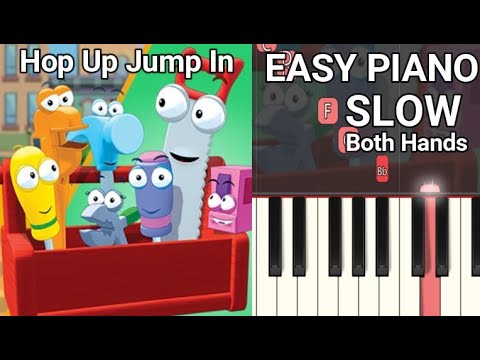 Hop Up Jump In - Handy Manny (SLOW) Both Hands Easy Piano Tutorial ...