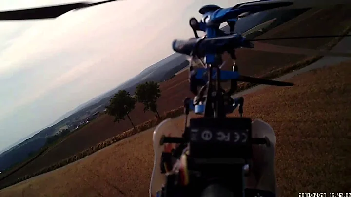 T-Rex 450 SE, Crash, on board,  KDS 800 failure