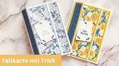 Karten Basteln Faltkarte Mit Trick Und Stampin Up Youtube