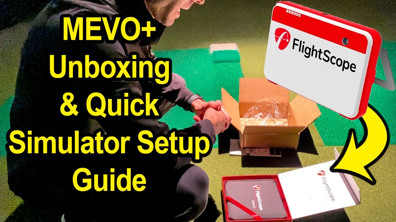 Flightscope MEVO+ SETUP and Unboxing and How To Guide for Golf Simulator Play