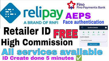 Relipay Retailer id registration process free//Relipay Aeps id create free//Rnfi Aeps id free