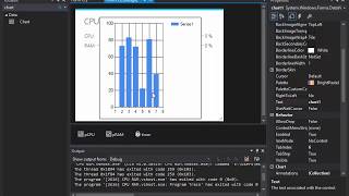 How to Create CPU & RAM Memory Monitor with Real Time Charts in C# screenshot 2