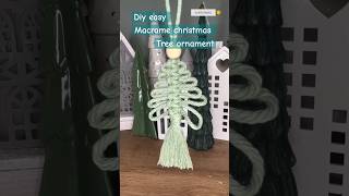 Diy Macrame Christmas Tree Tutorial Macrame Christmas Ornament Easy Christmas Ornament Pattern