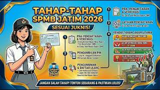 TAHAP-TAHAP SPMB SMA/SMK NEGERI JATIM 2026 LENGKAP SESUAI JUKNIS