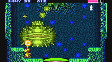 Super Metroid Spore Spawn Sub Boss Fight