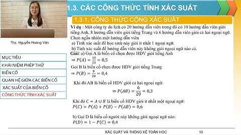 Xác suất của biến cố