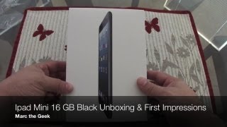 iPad Mini 16 GB Black Unboxing & First Impressions iPad Mini 16 GB Black Unboxing & First Impressions